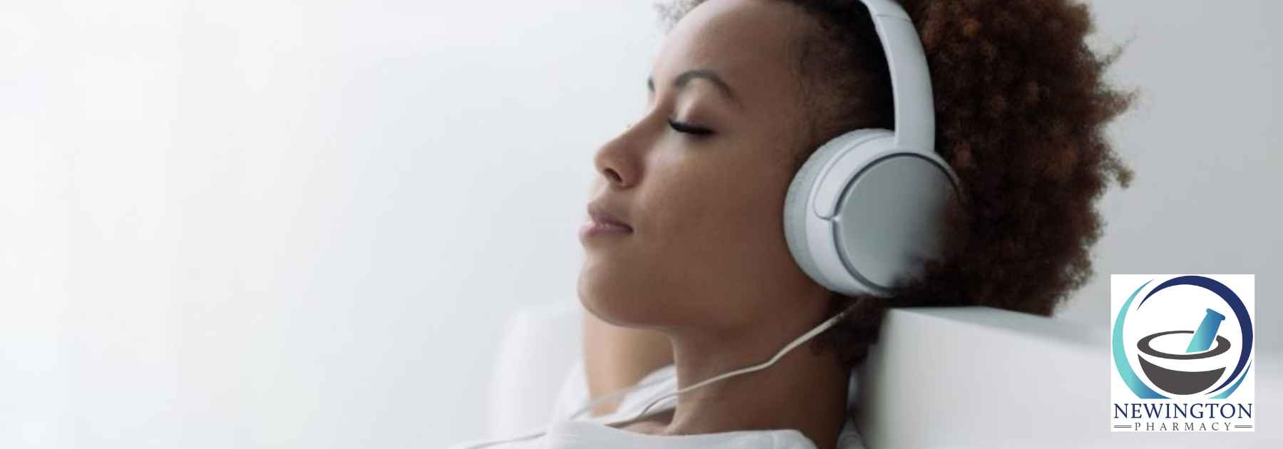 woman listening to music
