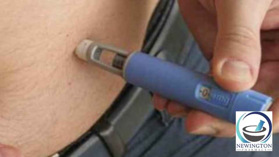 person injecting weight loss injection