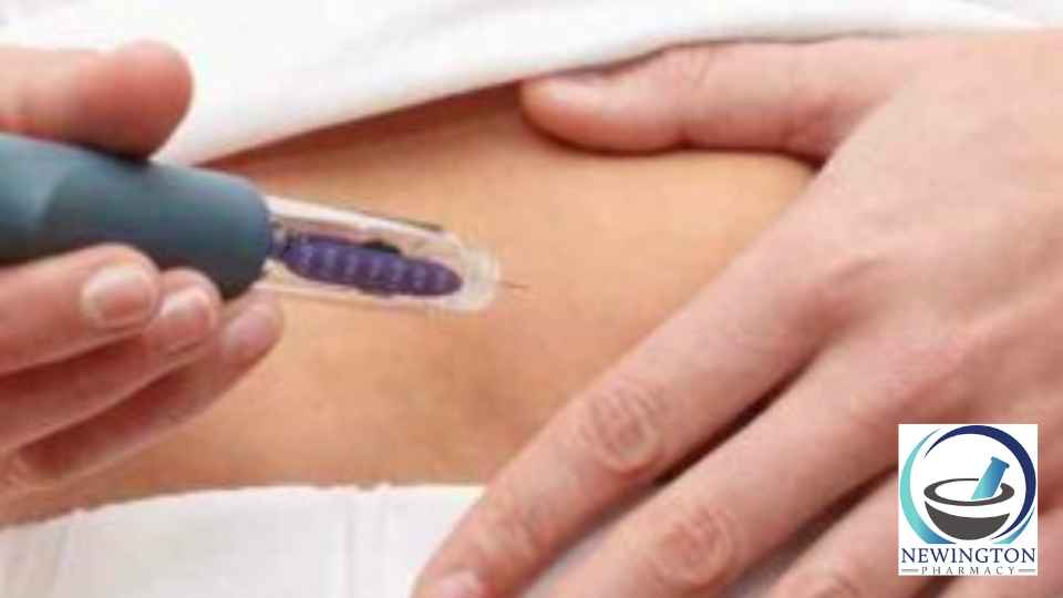 person in white clothes using weight loss injection