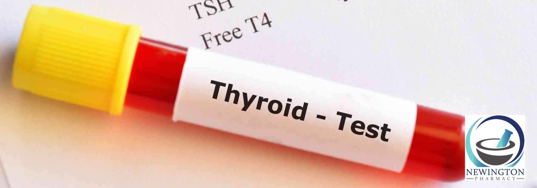 close-up of thyroid blood test