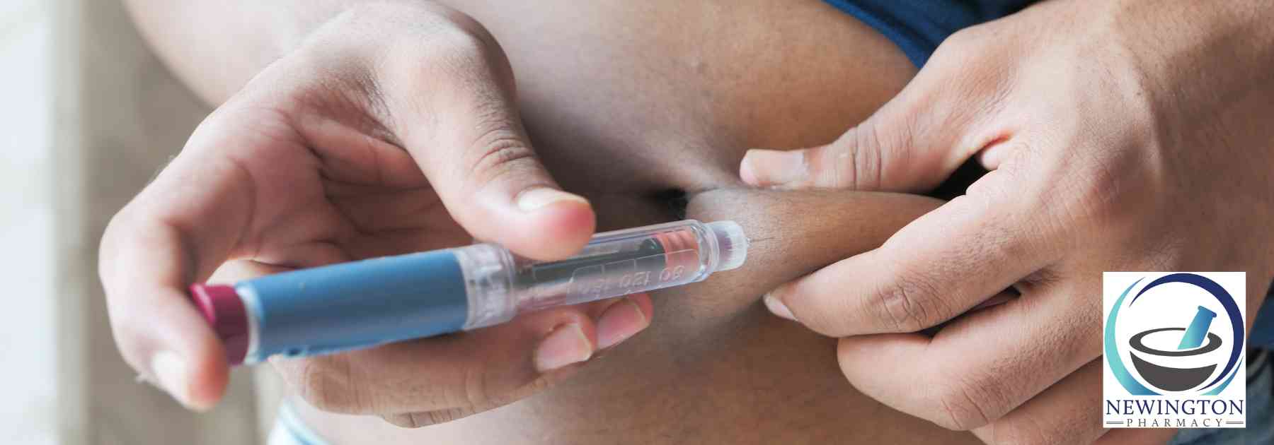 person using weight loss injection
