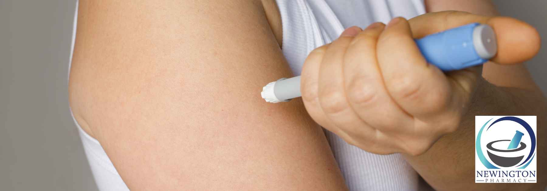 person injecting weight loss injection